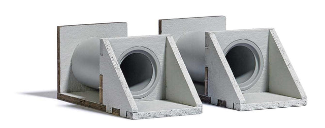 Concrete Pipe Culvert - Kit -- 1-15/16 x 15/16 x 7/8"  4.9 x 2.4 x 2.2cm-1