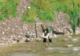 Gold Panning with Figure - Kit -- Figure with Pan, Rocks and Sand-2