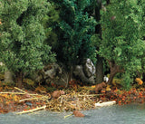 Beaver Lodge with 4 Beavers and Tree Miniature Scene-2