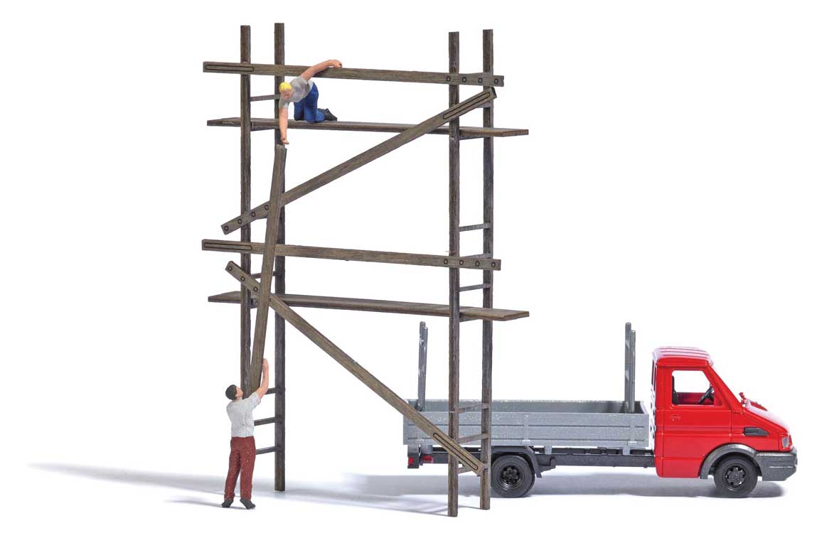Construction Site Scaffolding with Iveco Daily Pickup - Action Set-2