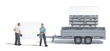 Glass Transport Trailer with 2 Figures - Action Set-2