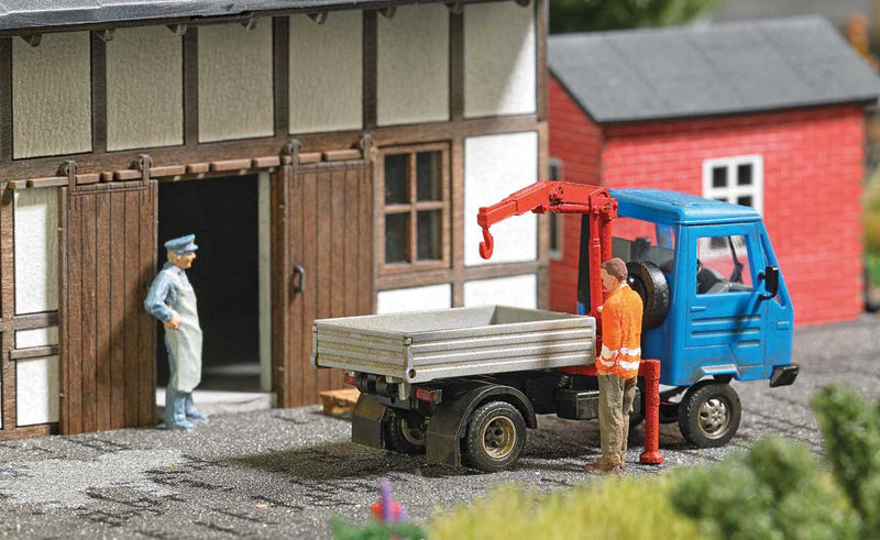 Multicar Pickup with Crane and Figure - Action Set-1