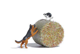 Dog Chasing Cat - Action Set -- Dog, Cat, Round Hay Bale-2