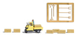 Hay Transport - Action Set -- Ape 50 Pickp, Hay Bales, Tools, 2 Figures-1