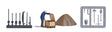 Era 3/4 Railway Worker - Action Set -- Figure, Ballast Pile, Wood Crate Kit, 2 Track Tool Sprues-1