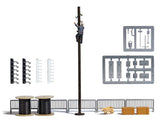 Utility Pole Climber - Action Set -- Figure, Barricades, 2 Crates, 2 Cable Spools, Power Pole, Tools, Details-1