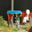 Carrying a Boat - Action Set -- Boat, 2 Figures, Boat Stands-1