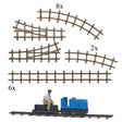 Garden Railroad - Action Set -- Unpowered Gmeinder 15/18 Loco, Rider Car, Figure, Track Set-1
