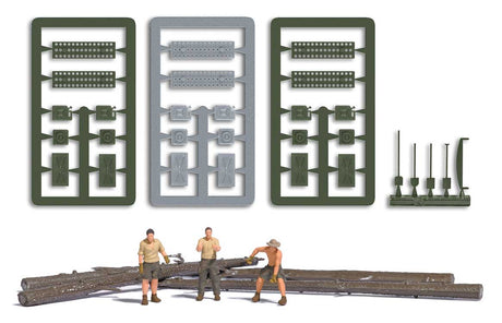 Offroad Expedition - Action Set -- 3 Figures, Logos, Tools and Road Traction Plates-2