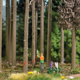 Tree Marking - Action Set -- 3 Dead Tree Trunks, 3 Stumps, Figure-1