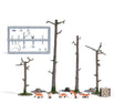 Foxes - Action Set -- 5 Foxes, Wood Pile, 4 Barren Trees, 3 Stumps-1