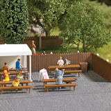 Fish 'n' Chips - Action Set -- 2 Tables, 4 Benches, Garbage Basket, Figure, Seagull-2