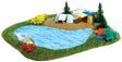 Lake w/Campsite -- 6-1/8 x 4-15/16"  15.5 x 12.5cm