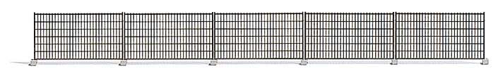 Etched-Metal Construction Site Fencing -- 5 Sections Each: 7/8 x 1/2"  2.2 x 1.2cm