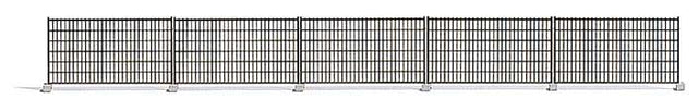 Etched-Metal Construction Site Fencing -- 5 Sections Each: 7/8 x 1/2"  2.2 x 1.2cm