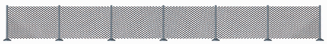 Metal Industrial Fence - Kit -- 23-5/8 x 5/8"  60cm x 16mm  (Includes 32 Posts)