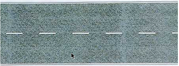 Asphalt Road Flexible Self-Adhesive Roadway -- 39-3/8 x 2-5/8"  1m x 6.6cm-1