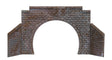 Cut Stone Double-Track Tunnel Portal w/Wing Walls