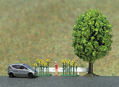 Complete Miniature Scene -- "Hitchhiker"