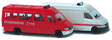 Mercedes-Benz Sprinter Van 2-Pack - Assembled -- 1 Each: DPD & GLS (white, black, German Lettering)-1