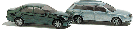 European Automobiles - 2-Pack -- Audi A4 Avant Sedan & Mercedes C-Class Station Wagon