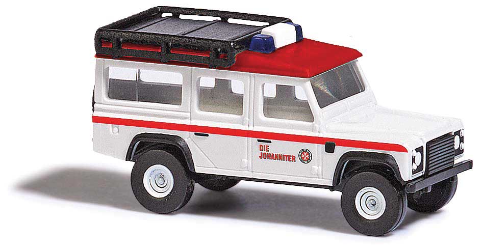 Land Rover - Assembled -- Johanniter (white, red, German Lettering)