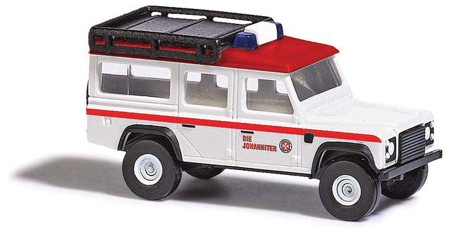 Land Rover - Assembled -- Johanniter (white, red, German Lettering)