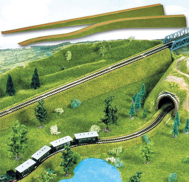 Flexible Foam Track/Road Ramps -- Rise: 0 - 2"  0 - 5cm, Each: 36-1/4"  92cm Long