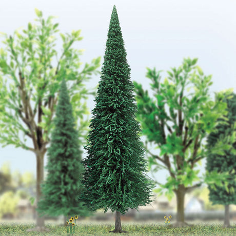Deciduous Tree w/Plastic Leaves -- For O & G Scales 8-11/16"  22cm Tall