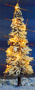 Christmas Tree w/Lights -- 8"  20cm