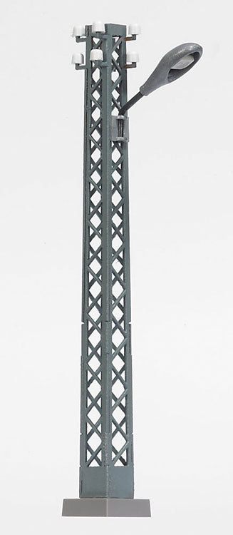 Industrial Lattice-Mast Lamp w/Teardrop Light Housing