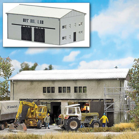 Concrete Garage -- Laser-Cut Card Kit