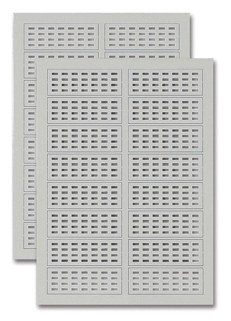 Concrete Roadway Plates -- Each Plate: 15/16 x 5/16"  2.4 x .8cm pkg(32)
