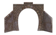 Cut Stone Single-Track Tunnel Portal w/Wing Walls