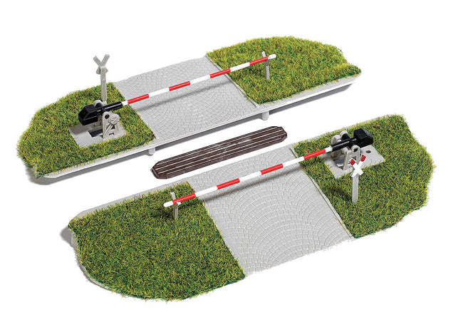 Manual Grade Crossing w/Gates -- For Straight Track