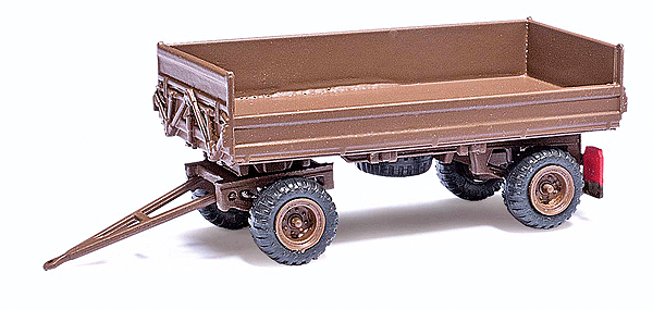 HW 80 Low-Side Dump Trailer - Assembled -- Brown