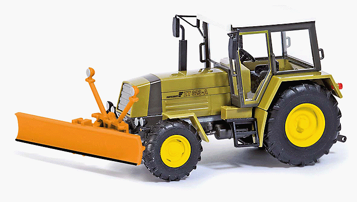 1984 Fortschritt ZT323-A/M Farm Tractor w/Snow Plow - Assembled -- Green, Yellow