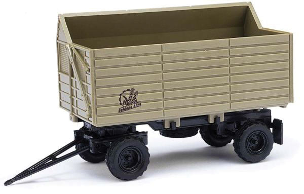 HW 80 SHA High-Side Grain Trailer - Assembled - Espewe -- Goldene Ahre (khaki, German Lettering)