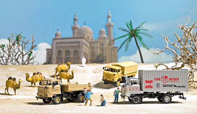 1968 IFA W50LA/A Low-Side Truck w/Canvas Cover - Assembled - Espewe -- Agypten (beige, Arabic Lettering)-1