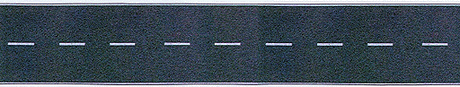 Flexible Self Adhesive 2-Lane Paved Highway -- Straight (white markings) 48"  120cm