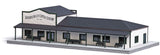 North American-Style Wood Train Station -- Laser-Cut Wood Kit - 13-11/16 x 6-1/16 x 3-9/16"  34.8 x 15.4 x 9cm-2