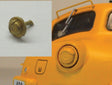 Chicago & North Western F Unit Upper Headlight Mounted Gong Bell -- Brass