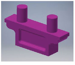 Loco Deck Lift Bolsters -- 20 x 7" Scale, Plastic pkg(4)