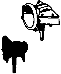Steam Loco Headlight (Brass Castings) -- Pyle w/Wing Style Numbeboards