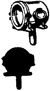 Steam Loco Headlight (Brass Castings) -- ATSF Standard