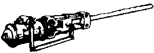 Steam Loco Power Reverse (Brass Casting) -- Type C