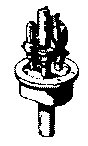 Steam Loco Domes (Brass Castings) -- Auxiliary Dome w/Fittings
