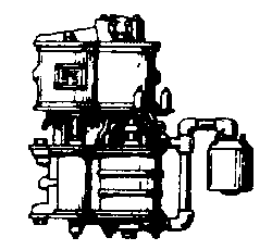 Steam Loco Air Compressor (Brass Casting) -- Westinghouse Cross Compound