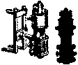 Steam Loco Air Compressor (Brass Casting) -- Single Phase - 9-1/2" with Mounting Bracket