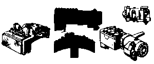 Steam Loco Feedwater Heater (Brass Casting) -- Worthington SA Type (3-Piece Set)
